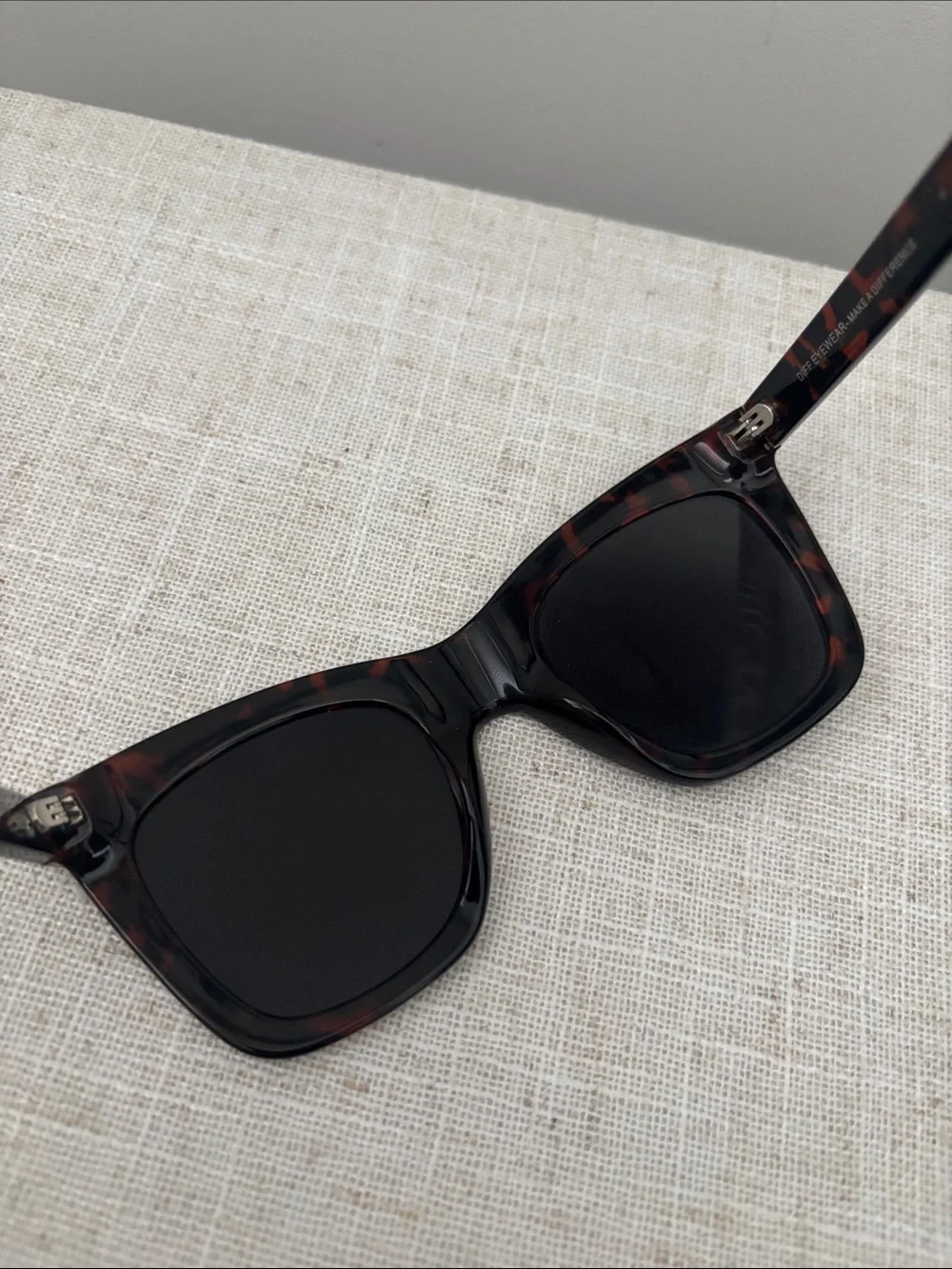 Diff Eyewear Tortoiseshell Black Lens Women's Sunglasses